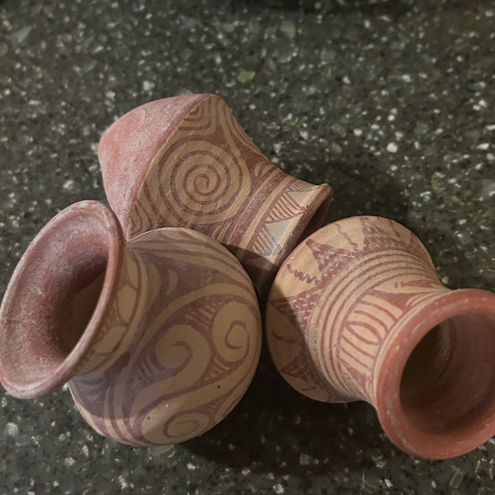 Set of 3 clay pots from Ban Chein Thailand